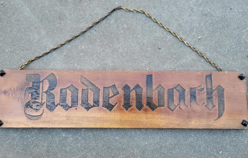 Rodenbach houten publiciteitsbord 1988, Ophalen of Verzenden, Zo goed als nieuw