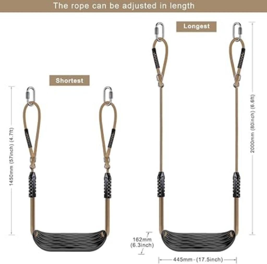 Ensemble de balançoires antidérapantes Swing LIVRAISON RAPID, Envoi, Neuf