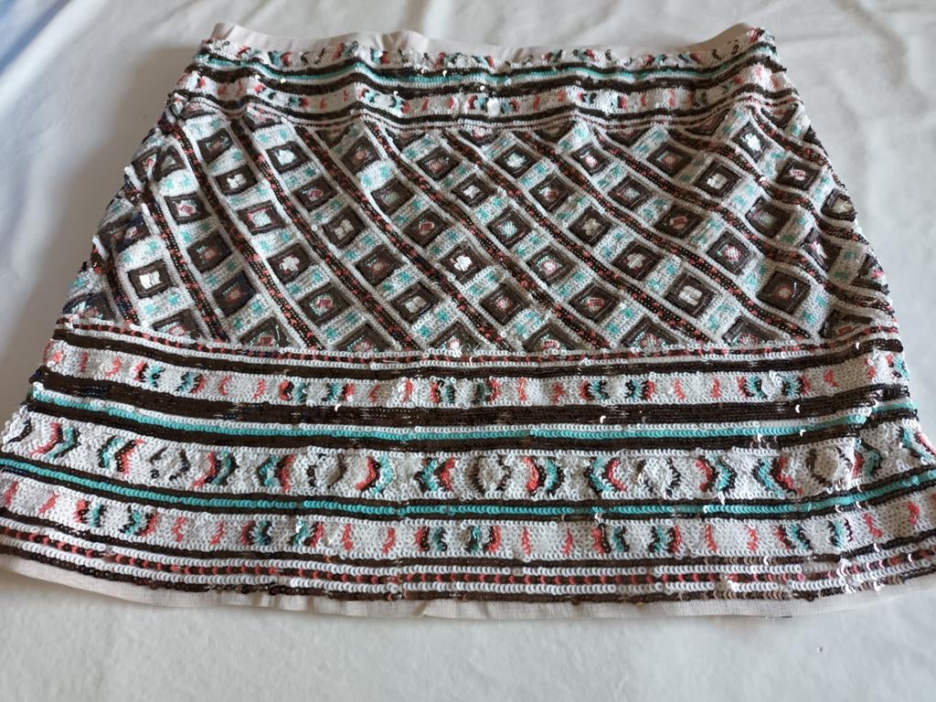 Zeer mooi rokje volledig met palletjes, Ophalen of Verzenden, Zo goed als nieuw, Maat 42/44 (L)