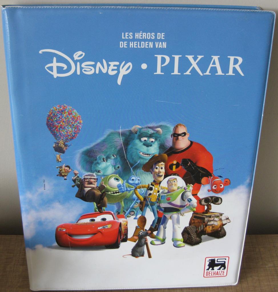 Verzamelmap + kaarten De Helden van Disney-Pixar, Verzamelen, Ophalen of Verzenden, Overige figuren, Gebruikt, Plaatje of Poster