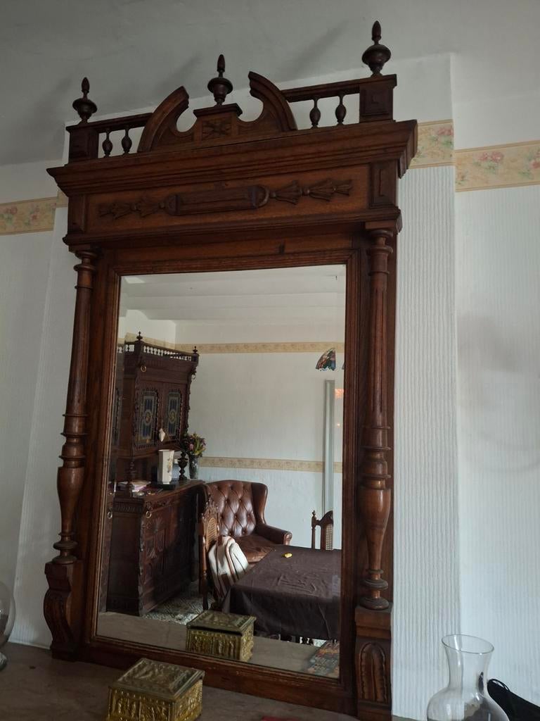 Mooie spiegel h128 cm b73 cm, Antiquités & Art, Enlèvement