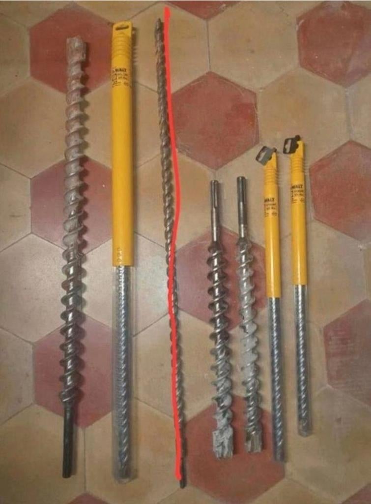 SDS max-lont, Doe-het-zelf en Bouw, Gereedschap | Boormachines, Zo goed als nieuw, Boor- en/of Breekhamer, Klopboormechanisme