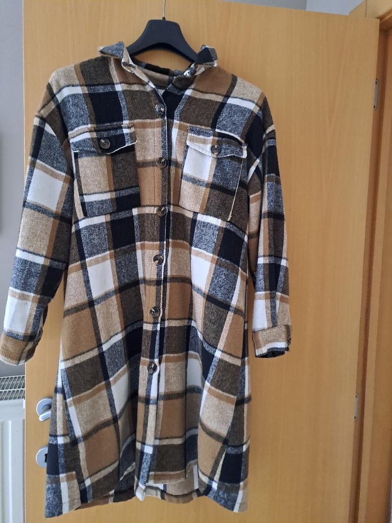 Geruite jas, Ophalen, Maat 42/44 (L), Zo goed als nieuw, Jasje