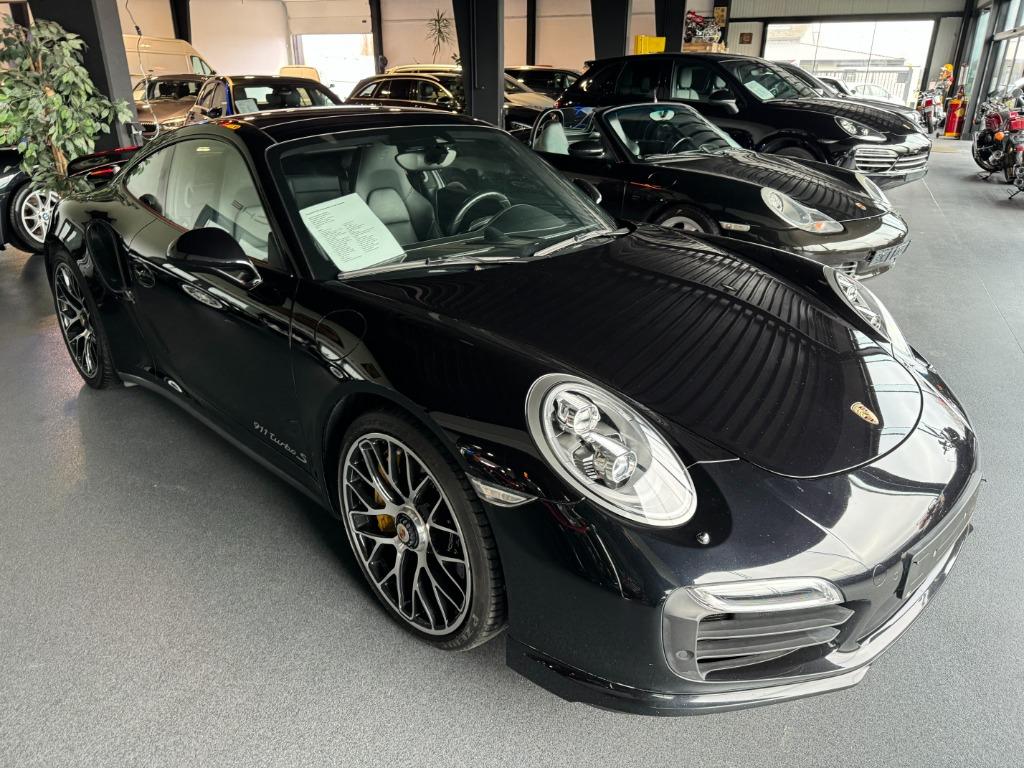 Porsche Turbo S 991 3.8 4x4 560pk, Auto's, Porsche, Automaat, 4 zetels, Zwart, Leder