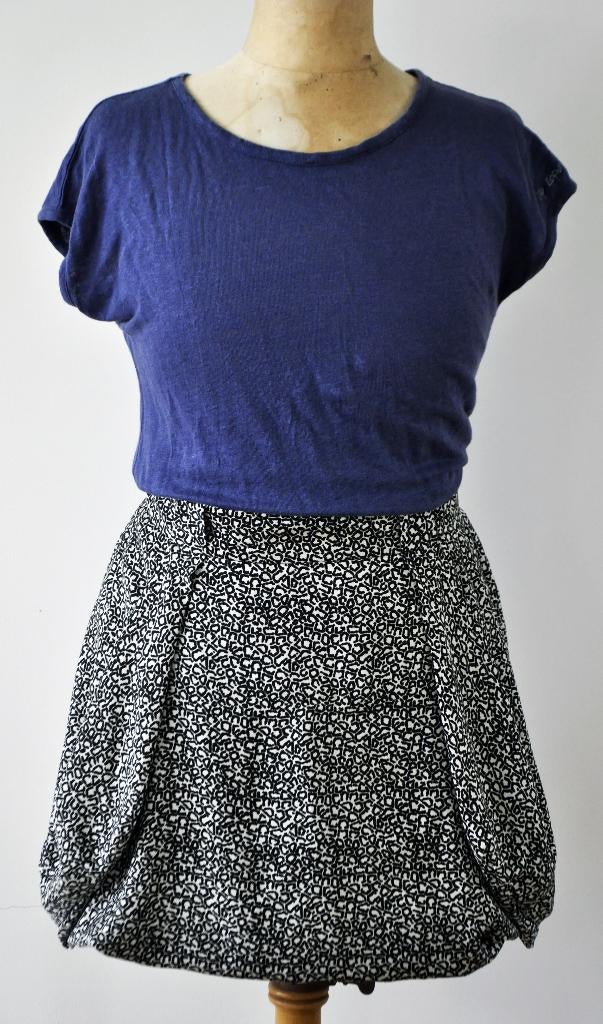 COP COPINE - Ensemble original jupe/blouse d'une pièce T.38, Kleding | Dames, Jurken, Maat 38/40 (M), Blauw, COP COPINE, Ophalen of Verzenden