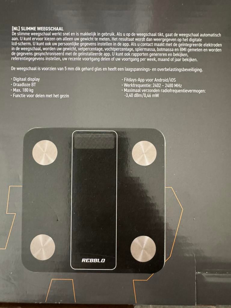 Nieuwe slimme weegschaal, Ophalen of Verzenden, Zo goed als nieuw