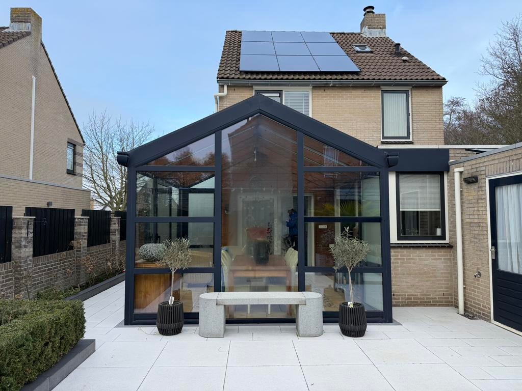 Reynaers serre 4x4m – complete tuinkamer – A merk, Tuin en Terras, Overkappingen, Ophalen, Gebruikt, Serre