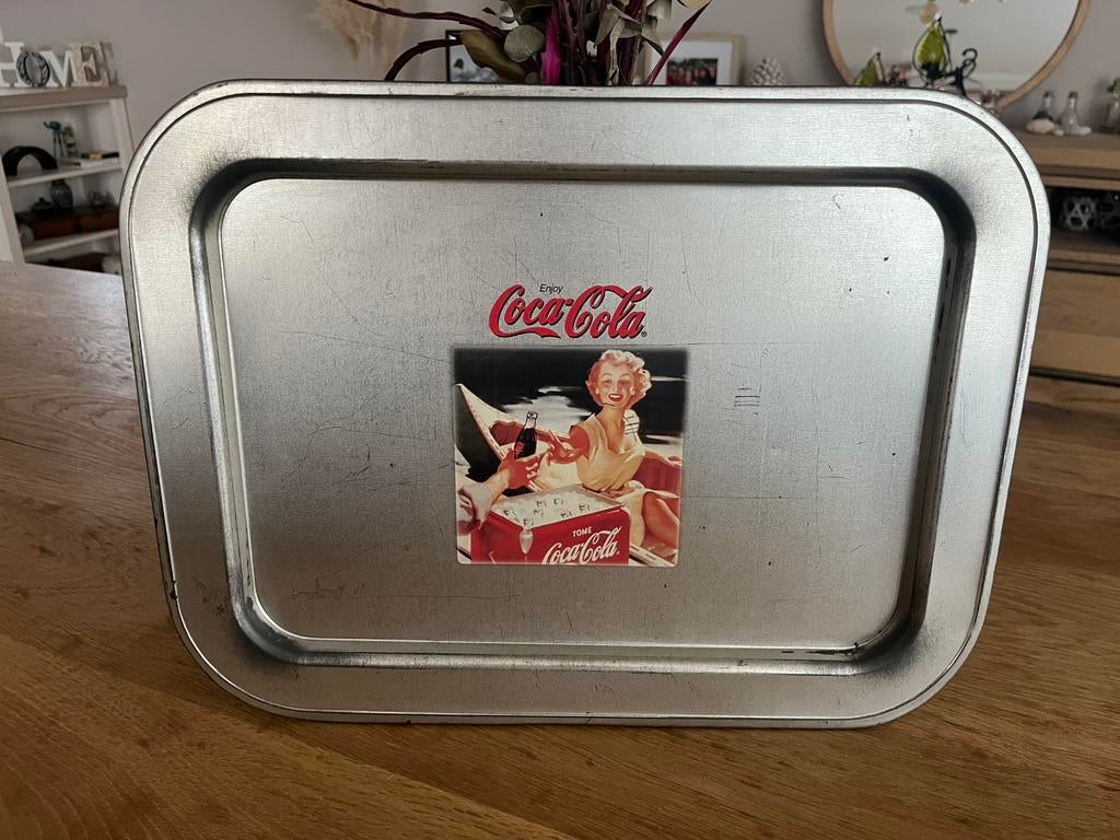 Plateau Coca Cola, Enlèvement ou Envoi, Utilisé, Rectangulaire, Métal