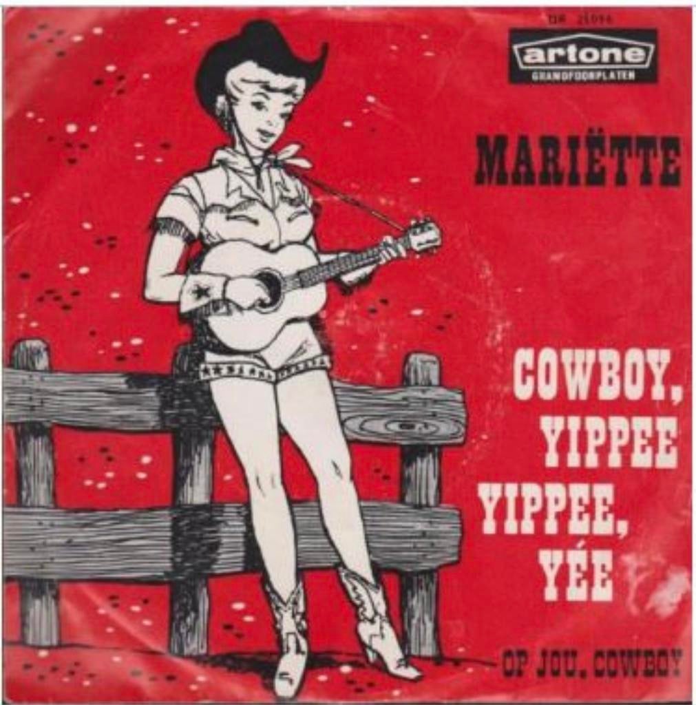 Gezocht: Mariette – Cowboy, Yippee Yippee, Yee single vinyl, 7 inch, Single, Ophalen of Verzenden, Zo goed als nieuw