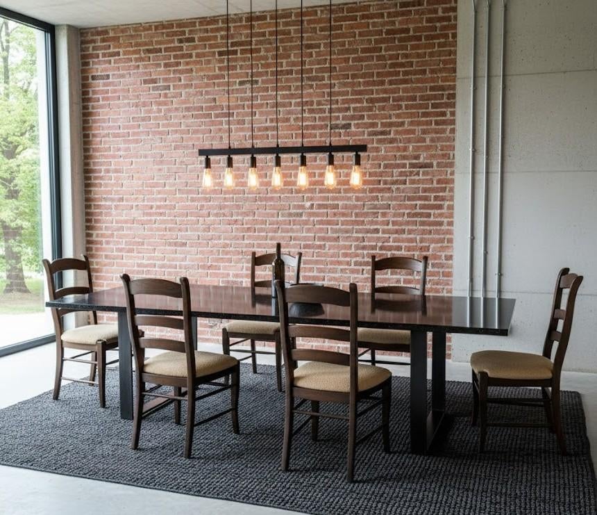 Chaises salle à manger. Très bon état. Idéal pour restylage., Maison & Meubles, Enlèvement, Tissus, Landelijk, Brun