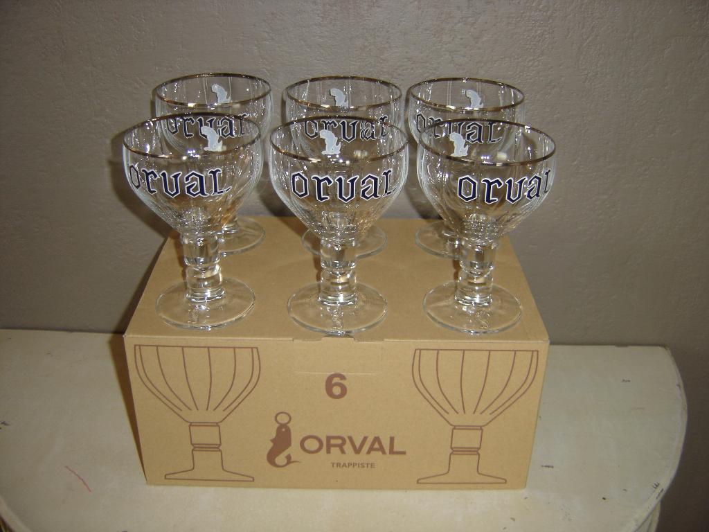 6 Verres Orval 33 cl, Enlèvement