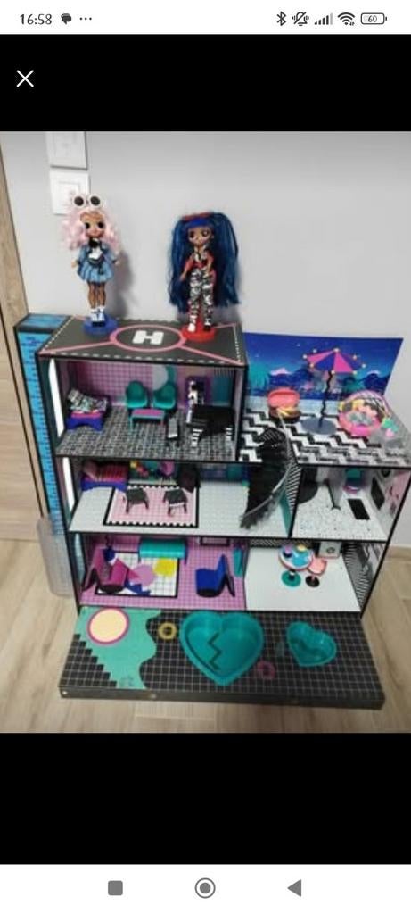 Lol maison de poupée + accessoires+ poupée, Enlèvement, Accessoires