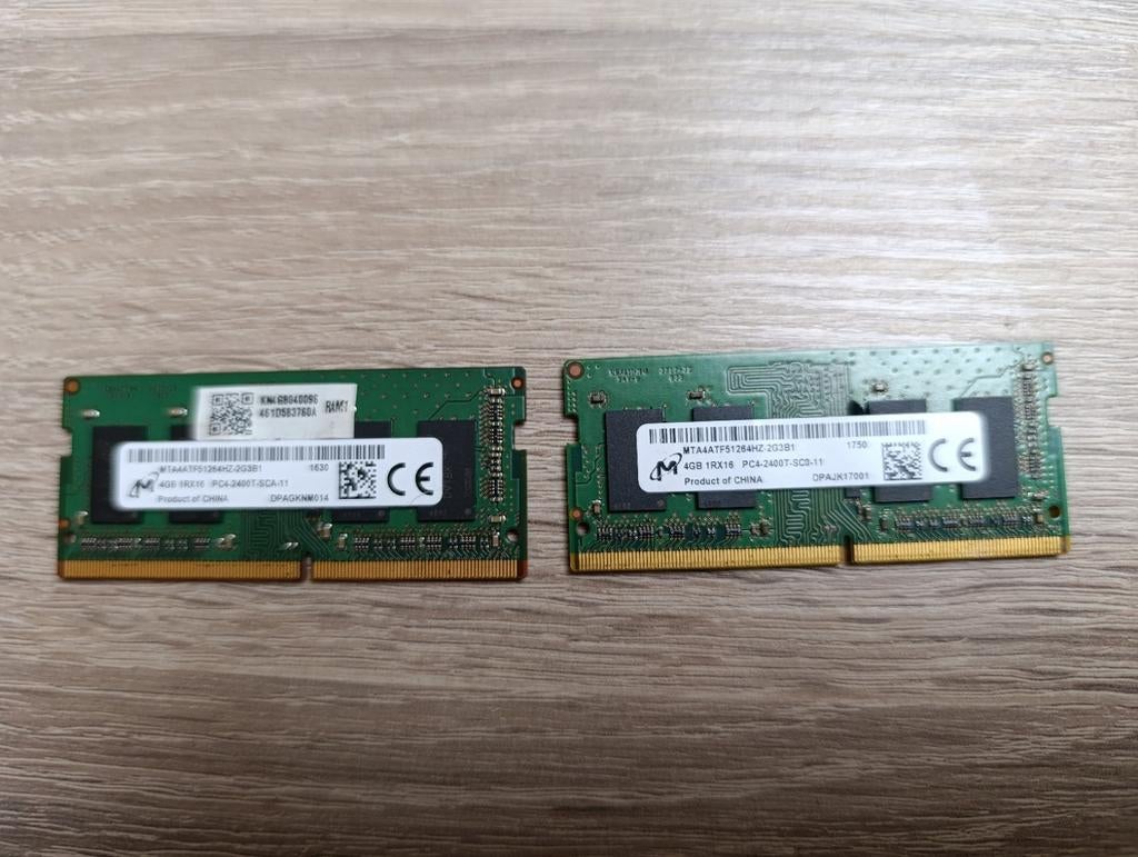 2x 4GB DDR4 2400Mhz Laptop, Computers en Software, RAM geheugen, Ophalen, DDR4, Laptop