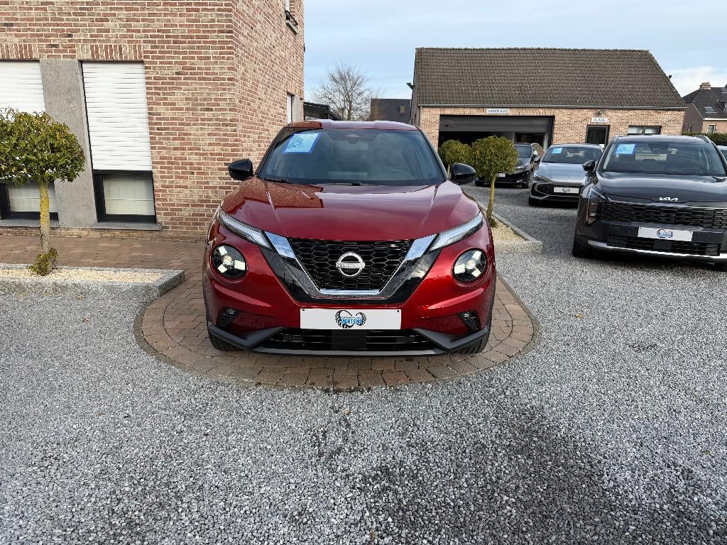 Nissan Juke 1.0 DIG-T 114PK DCT N-Connecta + COLD/PACK NIEUW, Autos, Nissan, Rouge, Achat, Euro 6, Entreprise