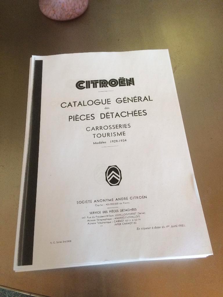Pièce générale détachée pour Citroën AC4 1929-1934 ancienne, Enlèvement ou Envoi