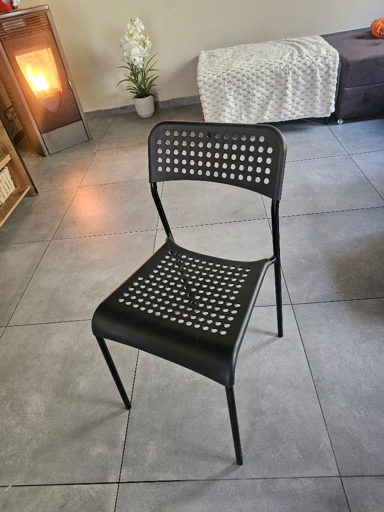 Chaise, Ophalen, Zwart, Zo goed als nieuw, Vijf, Zes of meer stoelen