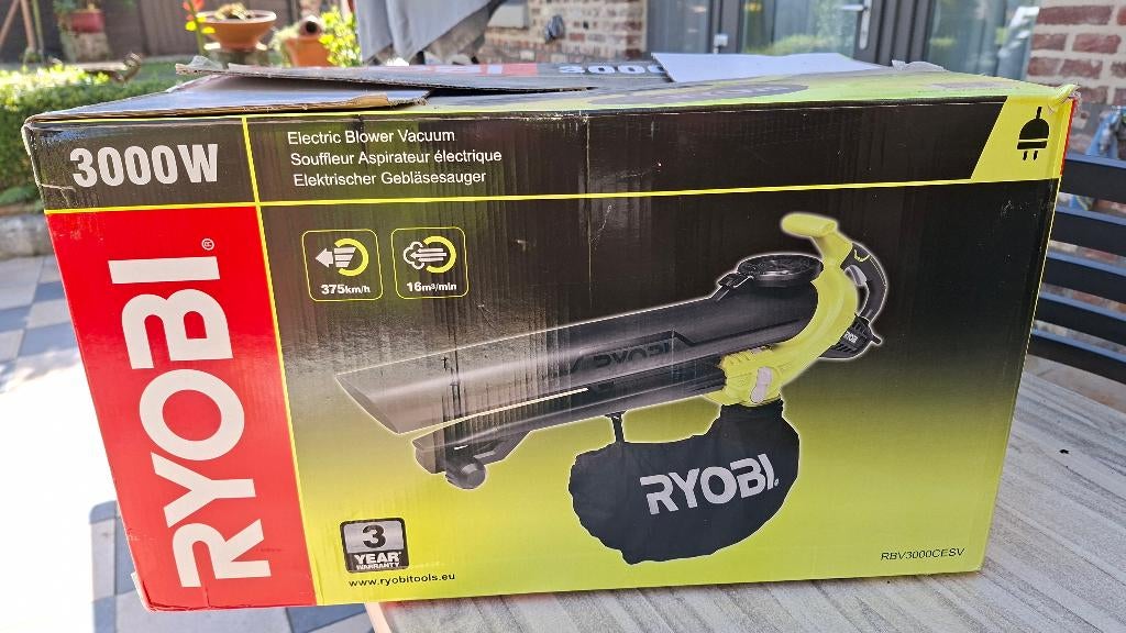 Souffleur à feuilles Ryobi, Jardin & Terrasse, Neuf, Électrique, Enlèvement ou Envoi, Porté à la main
