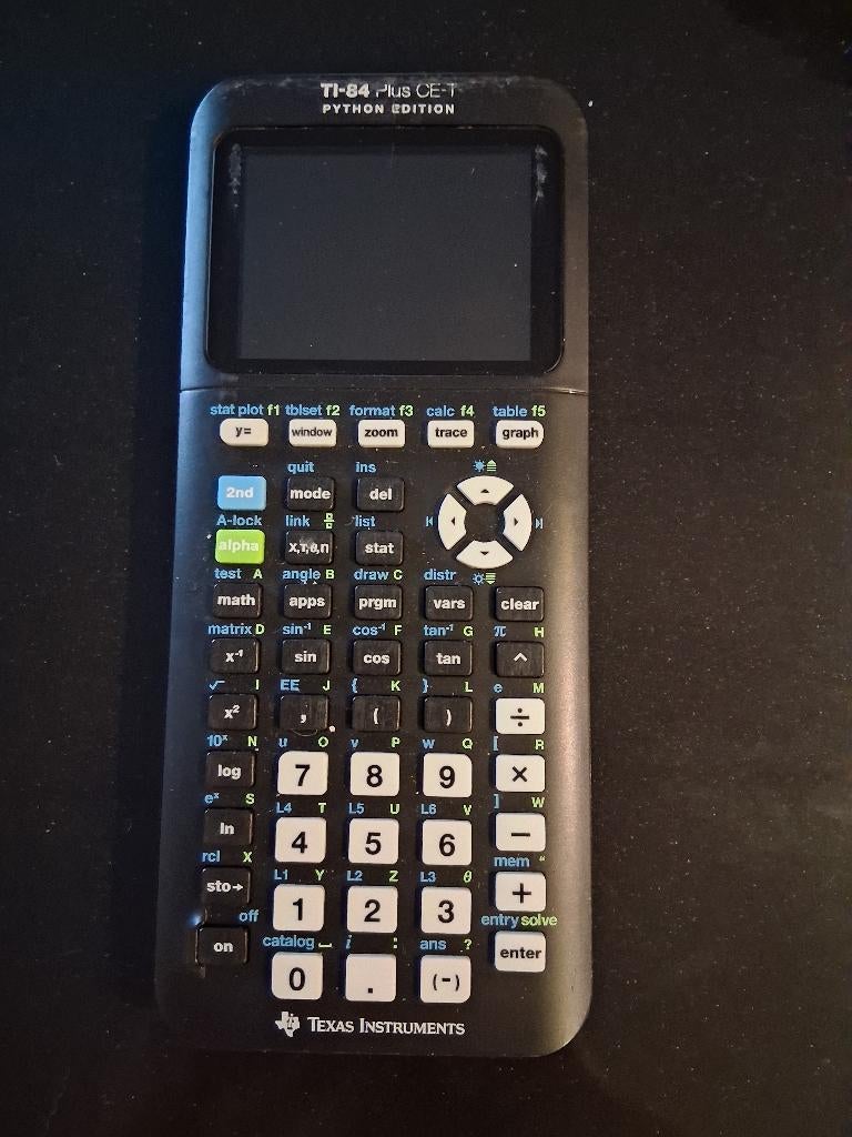 Rekenmachine TI-84 Plus CE-T Python edition, Divers, Calculatrices, Enlèvement ou Envoi, Calculatrices graphique, Utilisé
