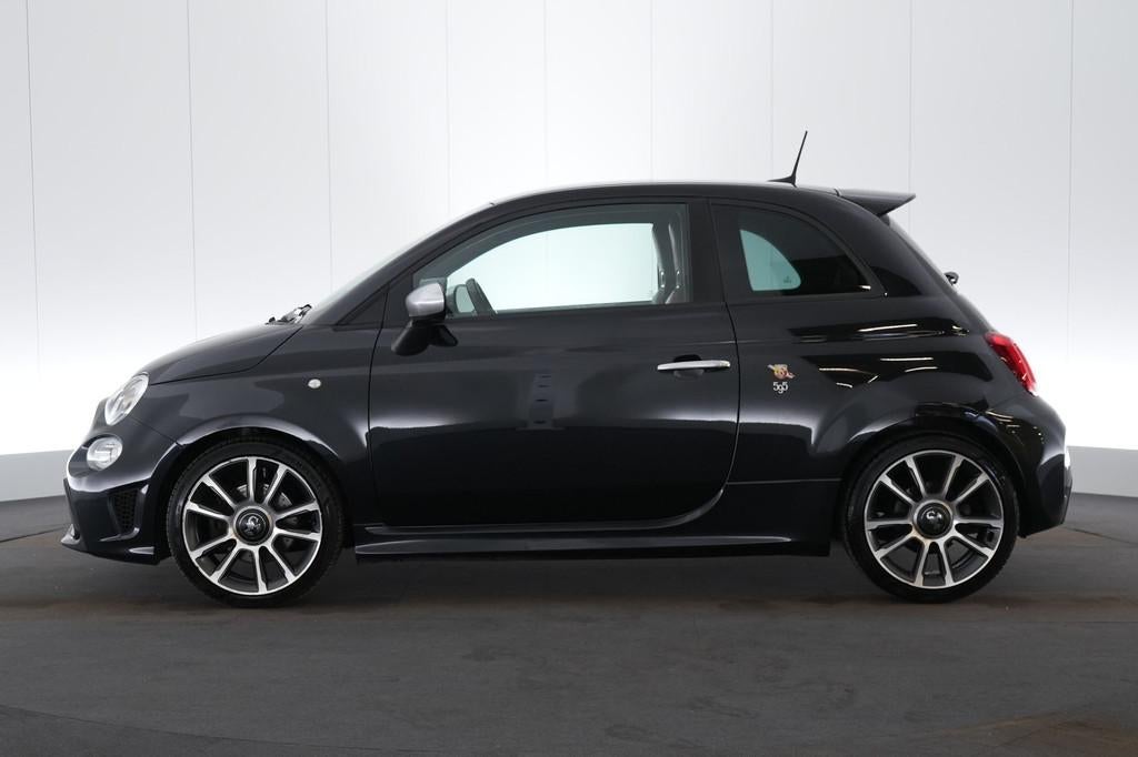 (2BCK134) ABARTH 500, Auto's, Abarth, Voorwielaandrijving, 4 zetels, Gebruikt, Zwart