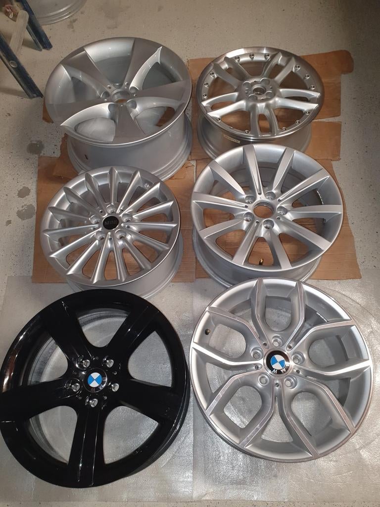 6 verschillende originele BMW en Mini 20" 18" 17" velgen, Auto-onderdelen, Overige Auto-onderdelen, BMW, Mini, Nieuw, Ophalen