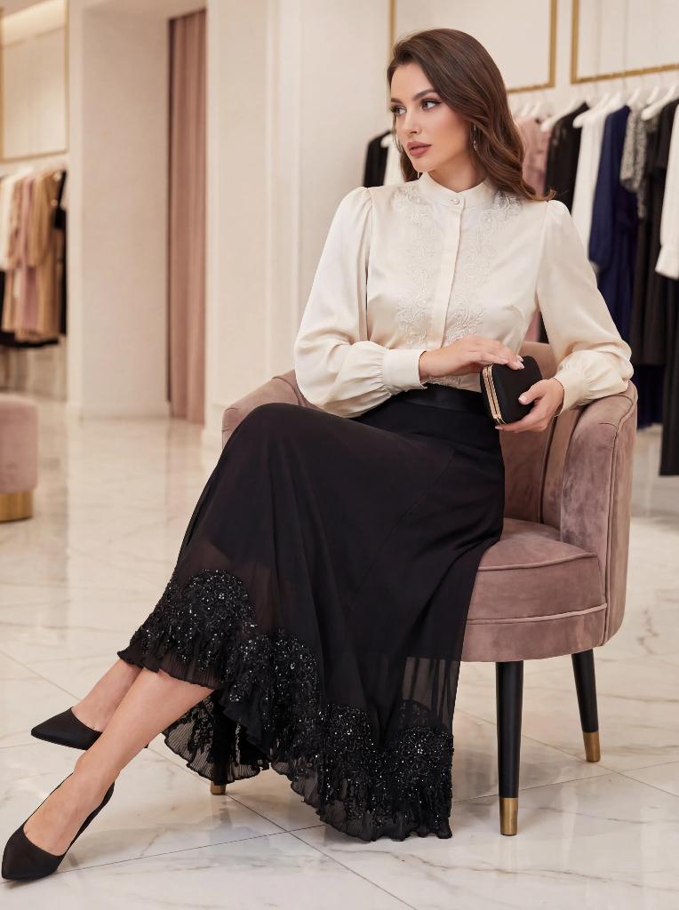 Dames Maxi-Rok – Maat 46 - NIEUW, Kleding | Dames, Rokken, Zwart, Maat 46/48 (XL) of groter, Nieuw, Style in Italy