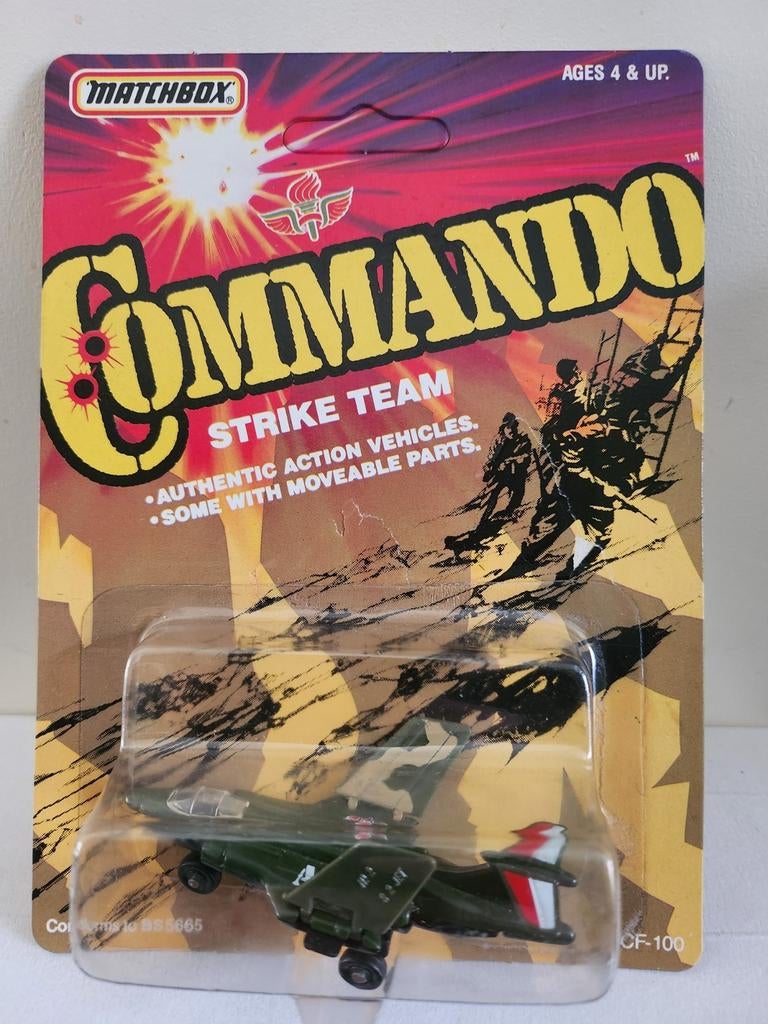 Matchbox Commando Swept Wing Jet (1988) Strike Team, Ophalen of Verzenden