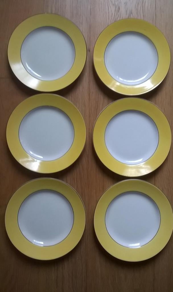 6 assiettes en faïence Boch Frères, Antiquités & Art, Enlèvement ou Envoi