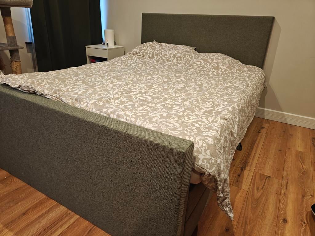 Lit avec espace de rangement en bon état - 160 cm, Maison & Meubles, Enlèvement