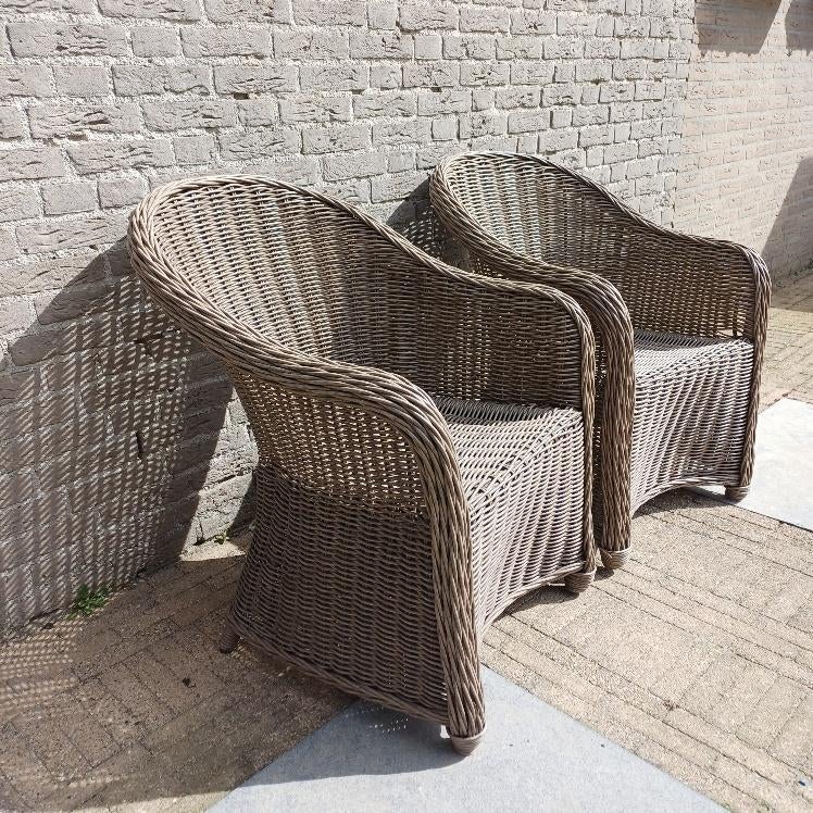 2 LIFE tuin fauteuils incl. kussens, Tuin en Terras, Ophalen, Rotan