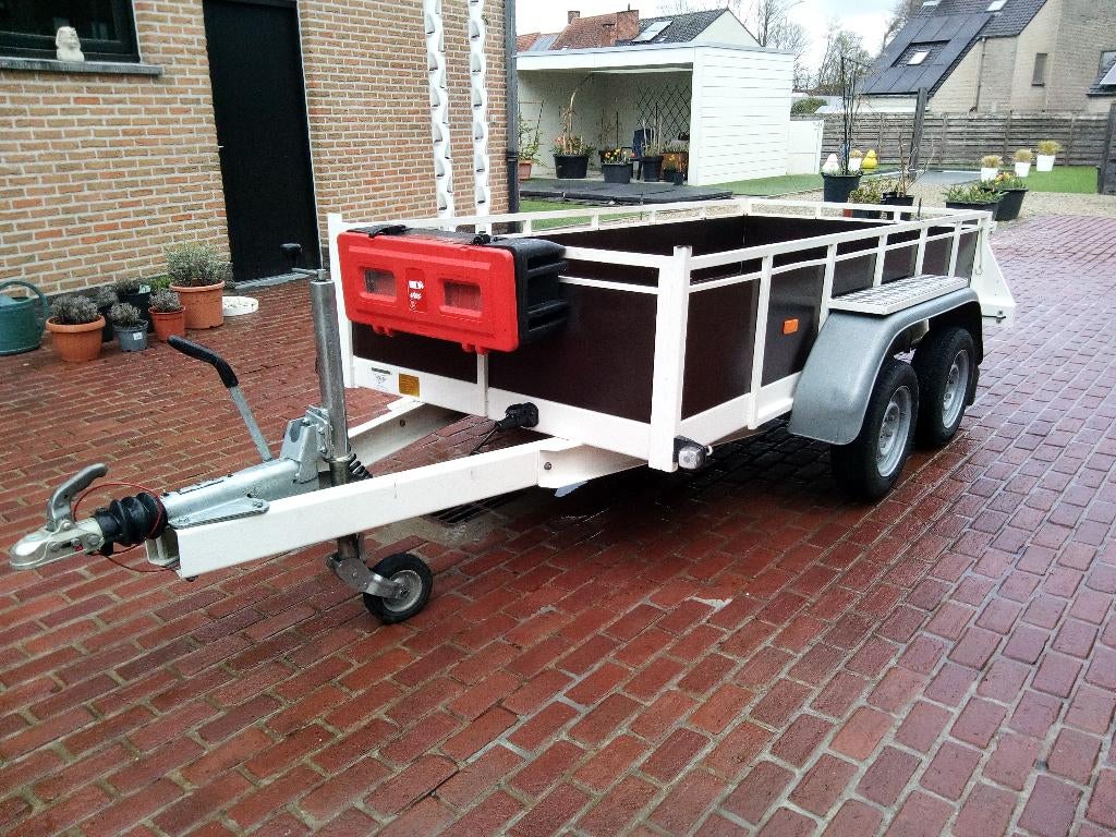 Aanhangwagen MTM 2500kg bj 2022 dubbelas geremd, Ophalen, Zo goed als nieuw