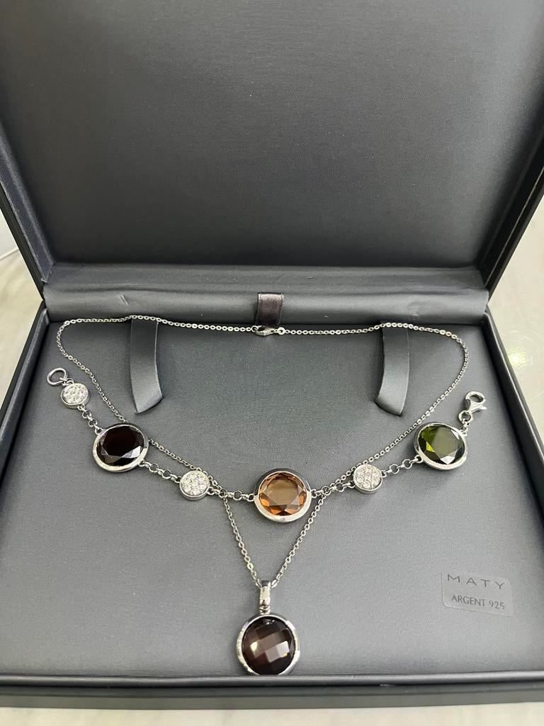 Zilveren set 925 maty, Ophalen of Verzenden, Zo goed als nieuw