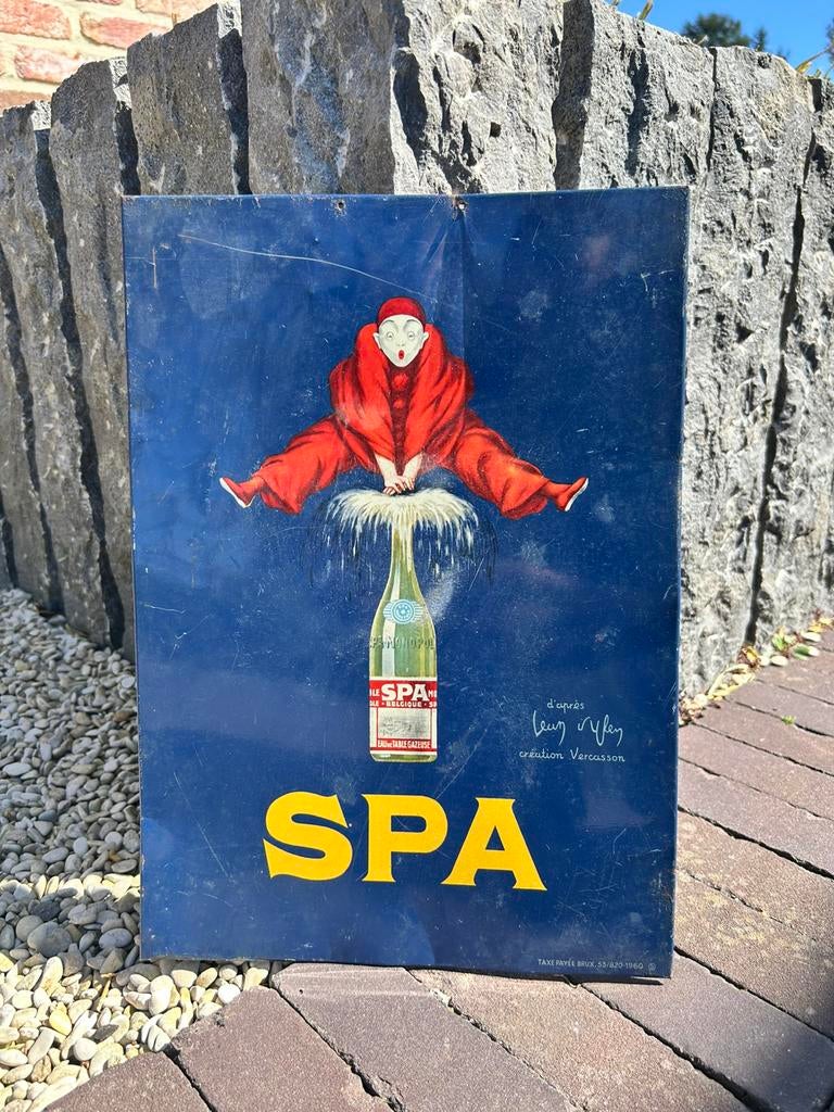 Panneau ed'affichage en étain SPA/1960, Enlèvement ou Envoi, Panneau publicitaire