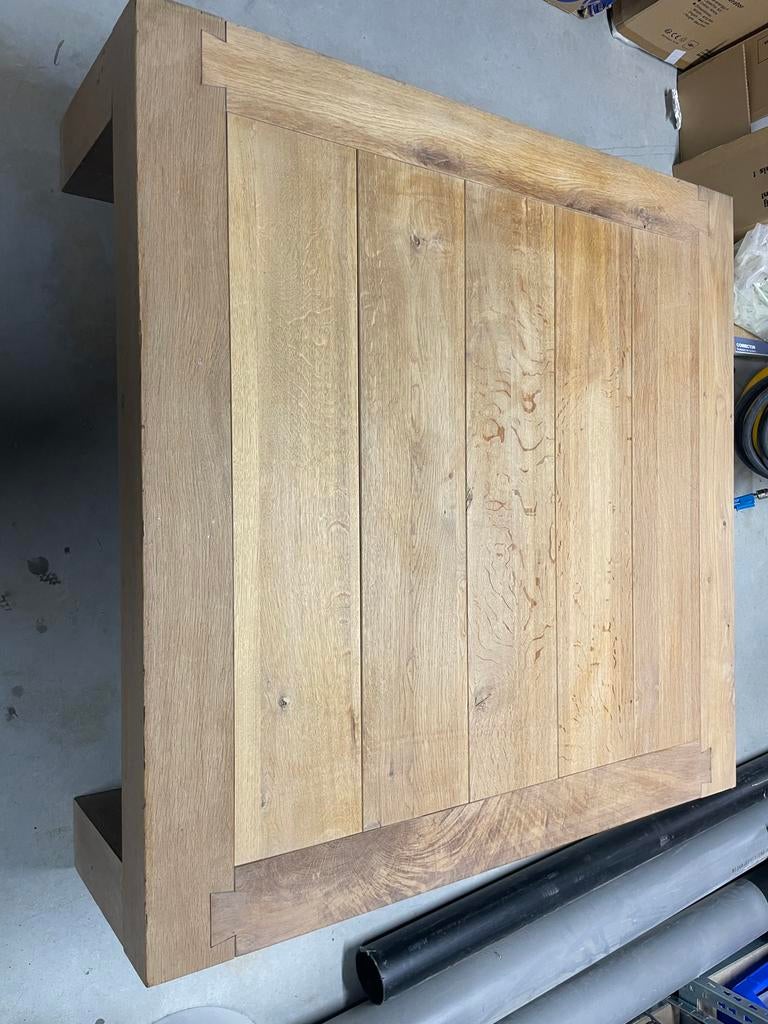 Salon tafel massief eik, Ophalen, Gebruikt, Minder dan 50 cm, 100 tot 150 cm
