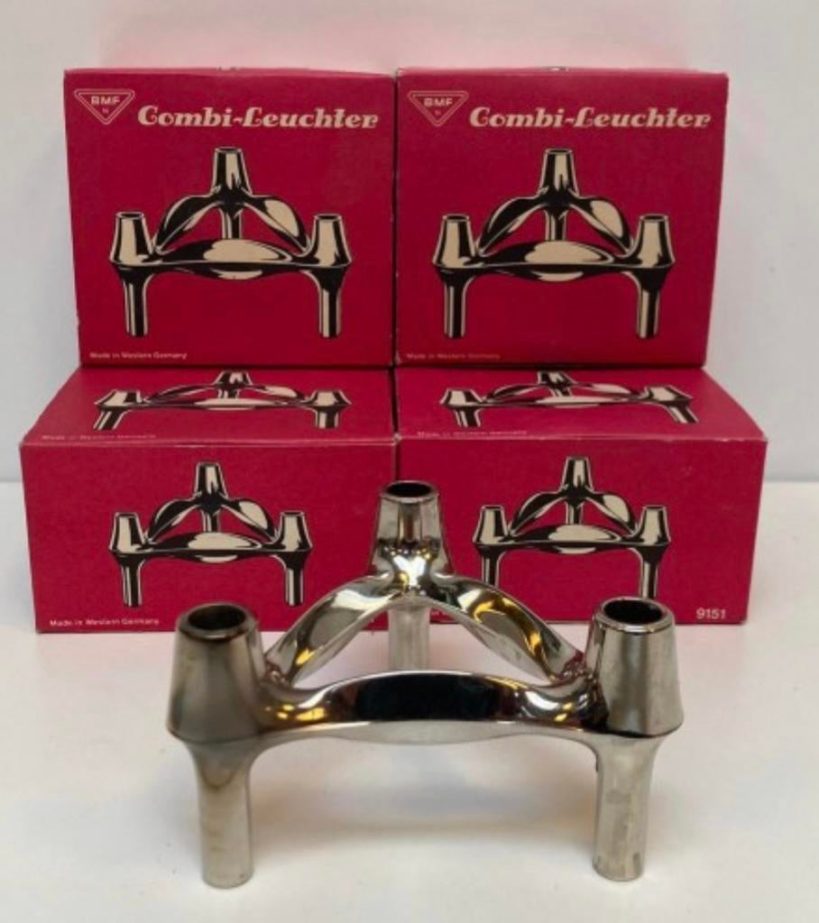 Vintage BMF Combi-Leuchter modulaire kandelaar, Ophalen