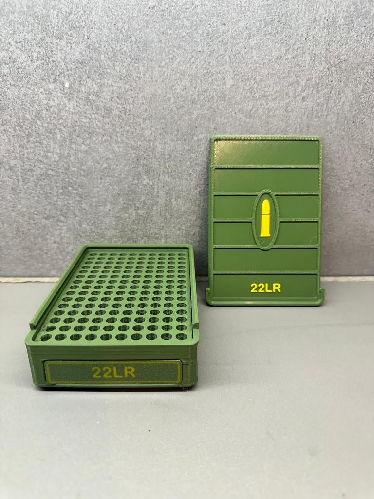 Boîte de rangement 22lr - Fait main - vert, Sports & Fitness, Accessoires de sport de tir, Neuf, Enlèvement ou Envoi