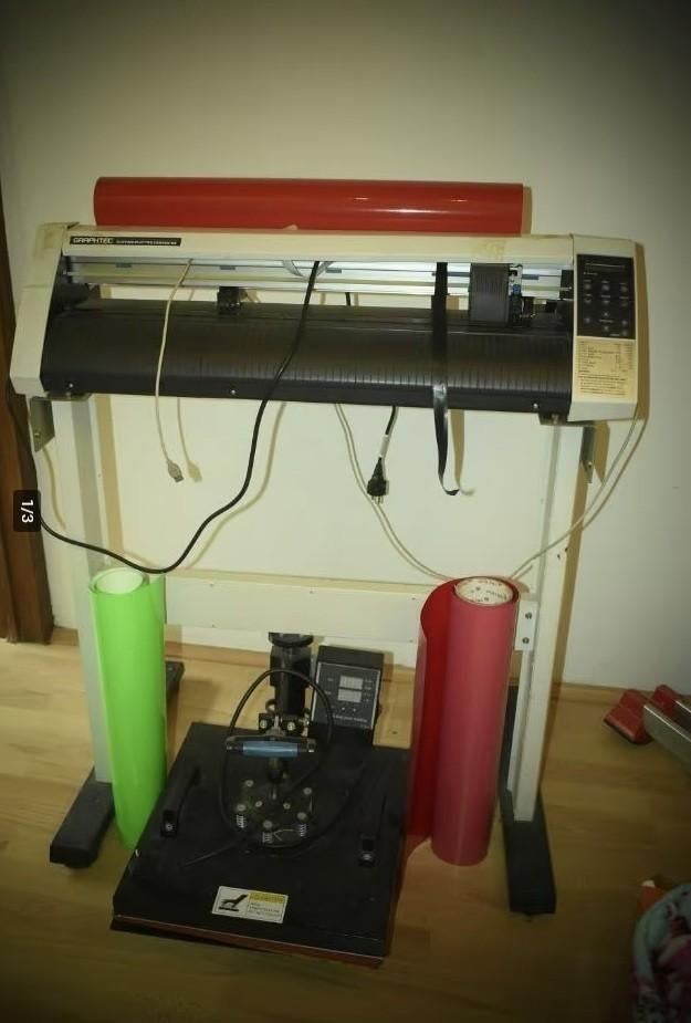 plotter en warmtepers, Ophalen, Gebruikt, Sticker