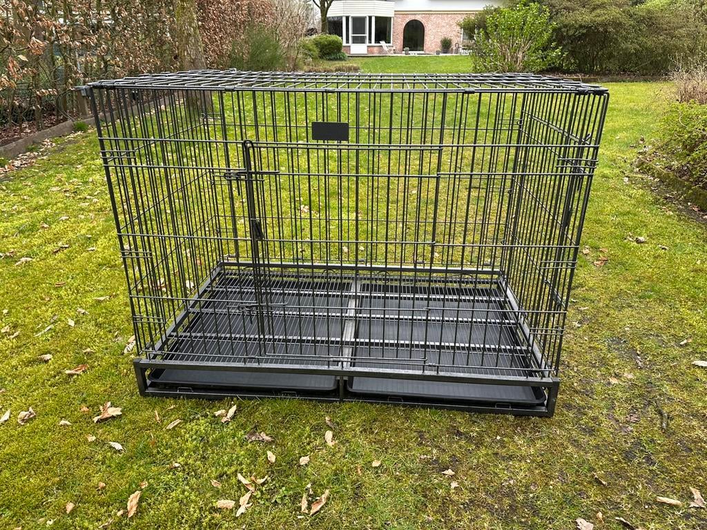 Cage pour chien robuste en métal XXL - pliable, Animaux & Accessoires, Maisons pour chiens, Comme neuf, Enlèvement