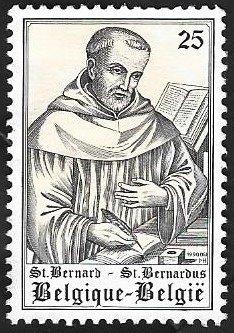1 Postzegel België 1990 Sint Bernardus, Postzegels en Munten, Postzegels | Europa | België, Postfris, Frankeerzegel, Overig, Postfris