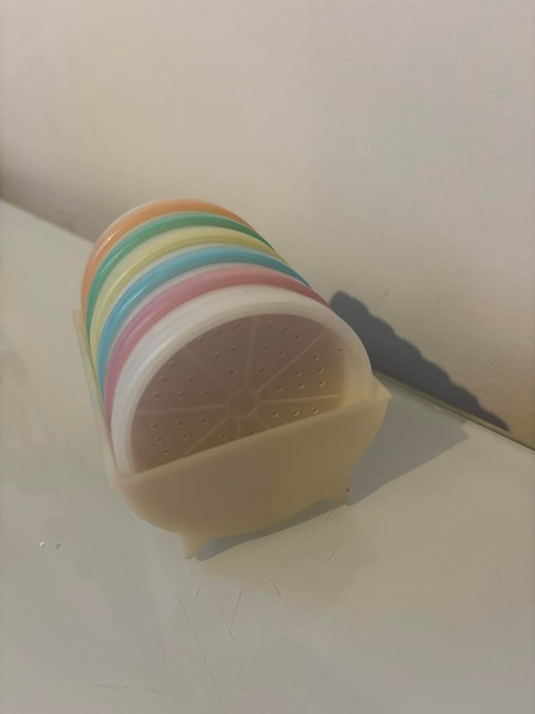 Sous-verres rétro en verre Tupperware - parfaits, Enlèvement ou Envoi, Comme neuf, Autres types