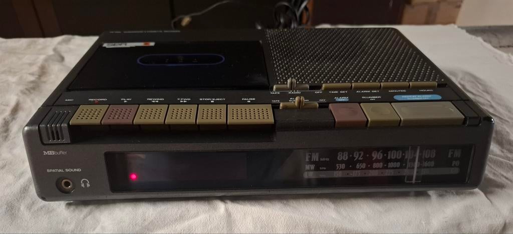Reveil Radio cassette SBR tr7320, Audio, Tv en Foto, Ophalen of Verzenden, Zo goed als nieuw, Radio