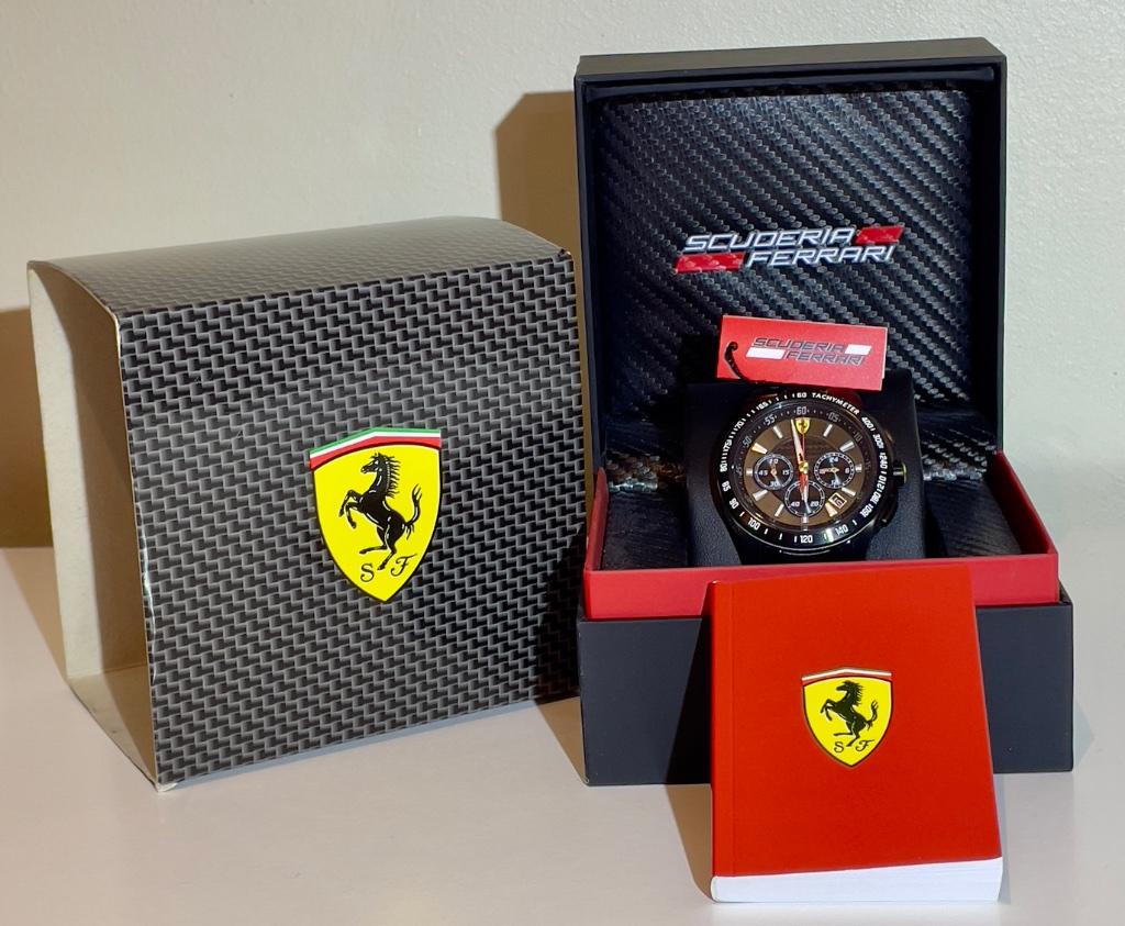 Nieuw en authentiek Ferrari herenhorloge model 0830046, Overige merken, Staal, Staal, Polshorloge