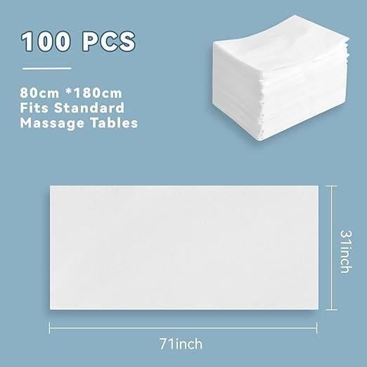 Ensemble de 100 housses de table de massage jetables, Neuf, -, -, Table de massage