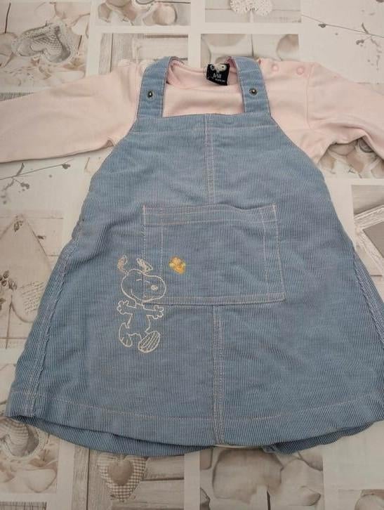 Snoopy overgooier met body van H&M, Kinderen en Baby's, Babykleding | Maat 74, Meisje, Jurkje of Rokje, H&M, Ophalen of Verzenden