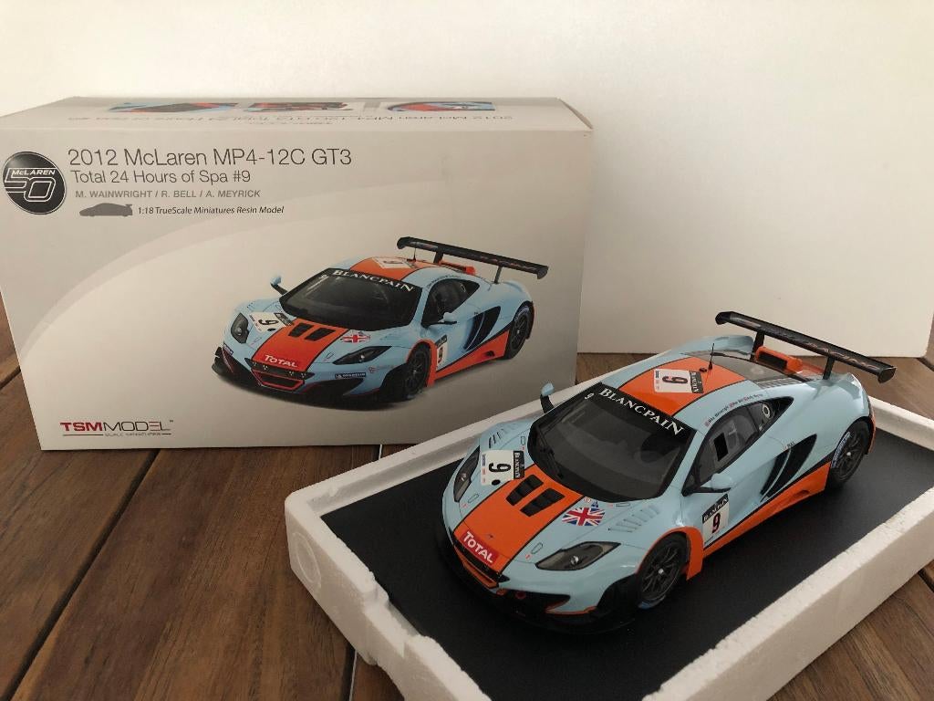 TSM McLaren MP4-12C GT3 Total 24H of Spa 2012, Hobby en Vrije tijd, Modelauto's | 1:18, Zo goed als nieuw, Auto, Overige merken