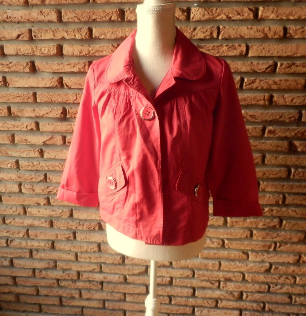 (75)- veste d'été femme t.38 rouge - étam -, Rouge, Taille 38/40 (M), Enlèvement ou Envoi, Porté