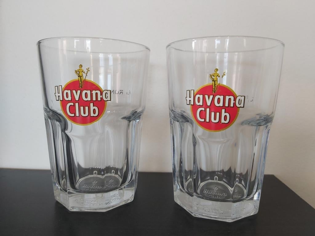 HAVANA CLUB Rum glazen set van 2, Verzamelen, Ophalen of Verzenden, Gebruikt