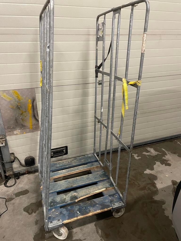Rolcontainer, Doe-het-zelf en Bouw, Transportwagens, 100 liter of meer, Ophalen, Gebruikt, Transportkar