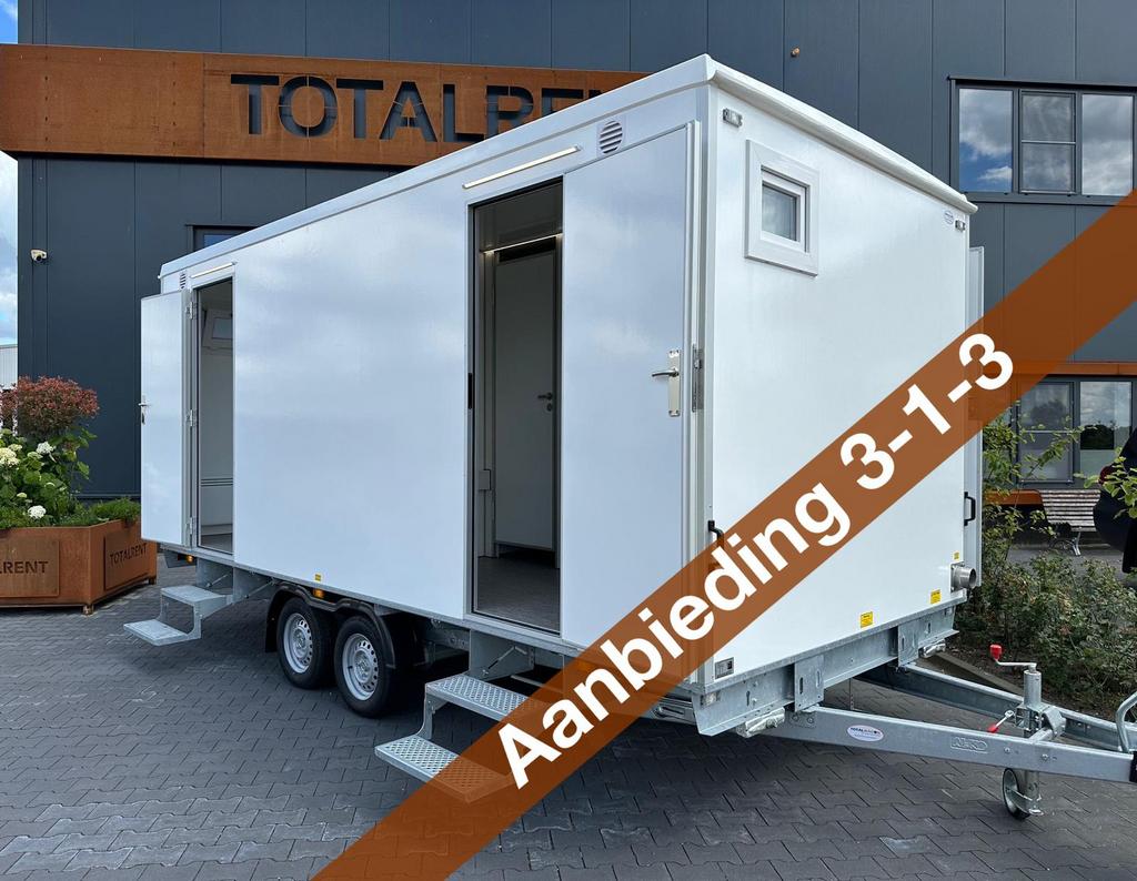 Aanbieding 3-1-3 luxe toiletwagen nieuw uit voorraad, Enlèvement, Comme neuf