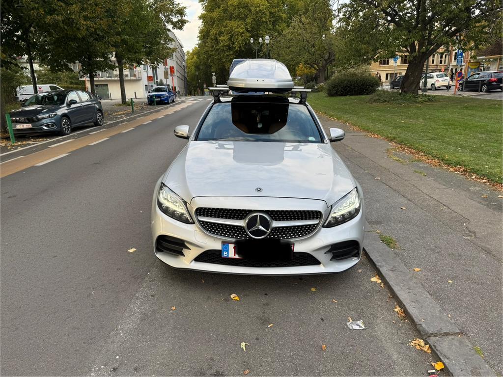 Mercedes classe c200 pack amg full options, Autos, Cuir, Argent ou Gris, Anti démarrage, Automatique