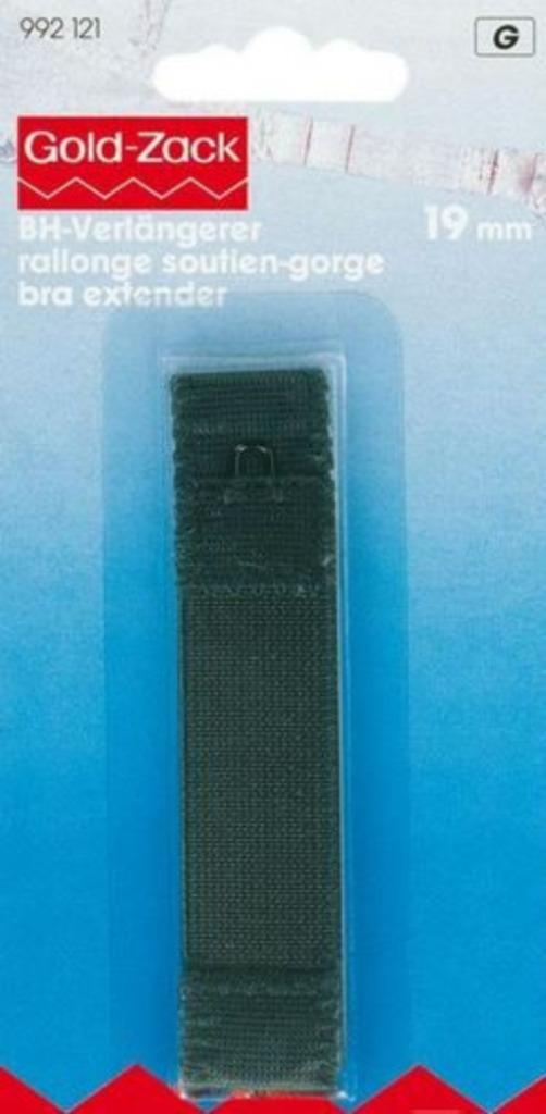 Rallonge attache soutien-gorge 19mm 1 crochet noir 992121, Enlèvement ou Envoi, Neuf, Autres types